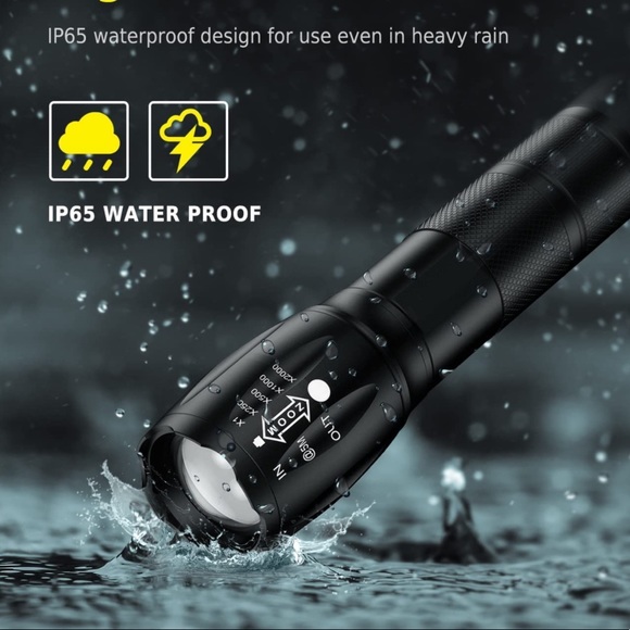 NEW! Tactical Flashlight Rechargeable Waterproof S1000 High Lumen Zooms 5 Modes - Picture 11 of 13